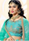 Light Blue and Mint Green Trendy Lehenga For Party - 1