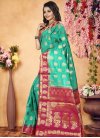 Thread Work Banarasi Silk Trendy Classic Saree For Ceremonial - 1