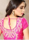 Embroidered Work Cream and Rose Pink Contemporary Style Saree - 2