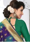 Invaluable Green and Navy Blue Traditional Saree - 2