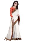 Vichitra Silk Lace Work Designer Contemporary Saree - 1