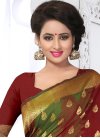 Exuberant Resham Work Banarasi Silk Trendy Classic Saree - 1