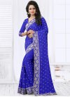 Swanky Faux Georgette Embroidered Work Trendy Saree - 2