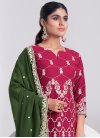Green and Rose Pink Sharara Salwar Kameez - 3