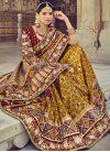 Brown and Maroon Designer Traditional Saree - 2