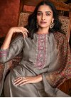 Embroidered Work Readymade Designer Salwar Suit For Festival - 1