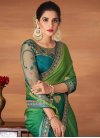 Embroidered Work Traditional Saree For Party - 1