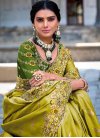 Silk Designer Contemporary Style Saree For Bridal - 1