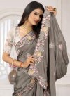 Crepe Silk Traditional Designer Saree For Ceremonial - 1