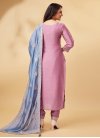Vichitra Silk Embroidered Work Pant Style Designer Salwar Kameez - 4