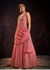 Faux Georgette Mirror Work Readymade Trendy Gown - 1