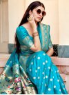 Woven Work Banarasi Silk Trendy Classic Saree - 1