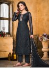 Embroidered Work Net Pant Style Classic Salwar Suit - 2