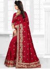 Awesome Embroidered Work Trendy Saree - 2