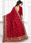 Awesome Embroidered Work Trendy Saree - 1