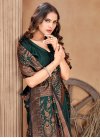 Woven Work Satin Silk Designer Traditional Saree - 1