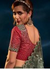 Fancy Fabric Embroidered Work Traditional Designer Saree - 2