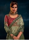 Fancy Fabric Embroidered Work Traditional Designer Saree - 3