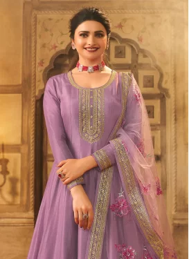 Prachi Desai Dola Silk Floor Length Anarkali Suit
