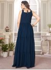Faux Georgette Embroidered Work Readymade Designer Gown - 1