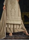 Faux Georgette Palazzo Straight Salwar Suit - 3