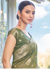 Woven Work Shimmer Trendy Classic Saree - 1