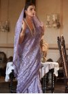 Linen Traditional Designer Saree For Ceremonial - 1