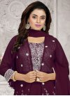 Faux Georgette Jacket Style Salwar Kameez - 1