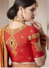 Embroidered Work Traditional Saree - 2