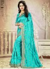 Lively Embroidered Work Trendy Saree - 2