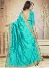 Lively Embroidered Work Trendy Saree - 1