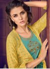 Art Silk Jacket Style Salwar Kameez - 1
