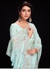 Faux Georgette Embroidered Work Designer Traditional Saree - 3