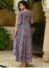 Maslin Print Work Readymade Classic Gown - 1