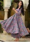 Maslin Print Work Readymade Classic Gown - 2
