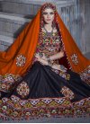 Black and Orange Designer Classic Lehenga Choli For Ceremonial - 2