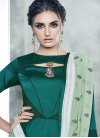 Embroidered Work Satin Silk Readymade Classic Gown - 1