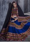 Black and Blue Designer Classic Lehenga Choli For Ceremonial - 2