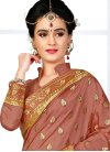 Adorning Bhagalpuri Silk Embroidered Work Classic Saree For Ceremonial - 1