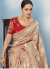 Beads Work Contemporary Style Saree For Festival - 1