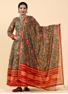 Chanderi Silk Beads Work Readymade Classic Gown - 3