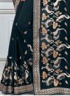 Vichitra Silk Embroidered Work Trendy Classic Saree - 2