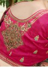 Satin Silk Designer Half N Half Saree - 2
