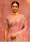 Embroidered Work Net Classic Saree For Bridal - 1