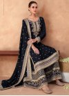 Embroidered Work Palazzo Designer Salwar Suit For Party - 2