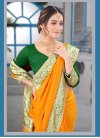 Vichitra Silk Woven Work Trendy Classic Saree - 1