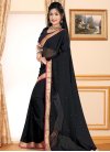 Lace Work Faux Georgette Traditional Saree For Casual - 1