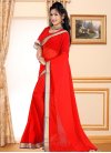 Lace Work Contemporary Style Saree - 1
