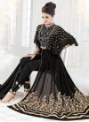Best Faux Georgette Embroidered Work Pant Style Designer Suit - 2