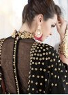 Best Faux Georgette Embroidered Work Pant Style Designer Suit - 1